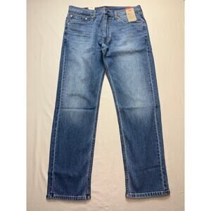 Mens Levi’s 505 Regular Straight Leg Jeans W36 L32 Eco Ease NWT